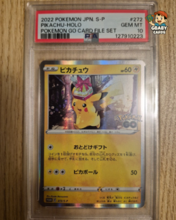 PSA 10 Pikachu Holo Promo #272/S-P Pokemon Go Card File Set Japanese